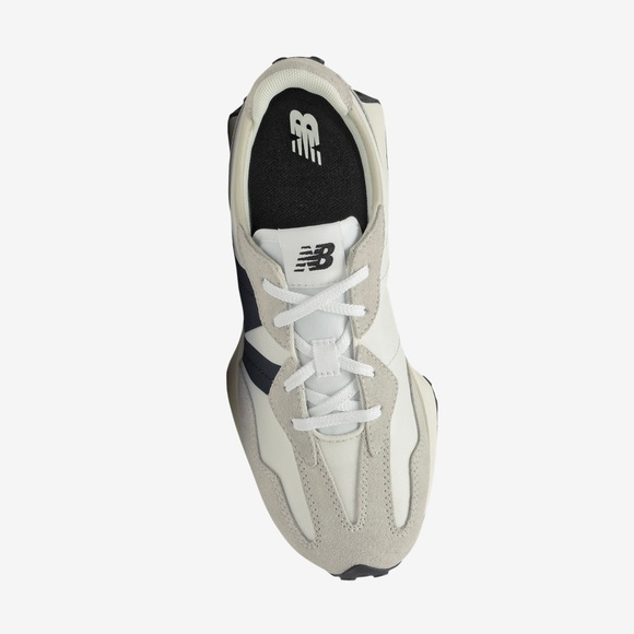 new balance 327 silver birch with black